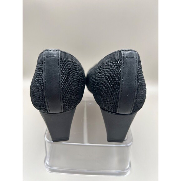 Sanctuary Perky Women's Fabric Pointed Toe Wedge Pump Black 6M New - Picture 5 of 7